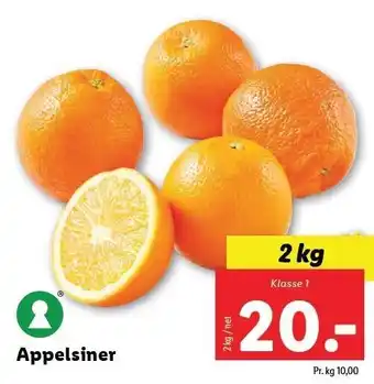 Lidl Appelsiner tilbud