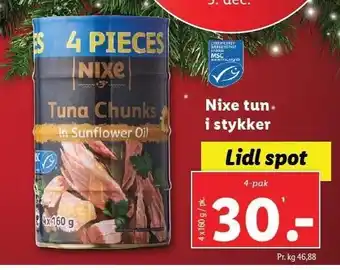 Lidl Nixe tun i stykker tilbud