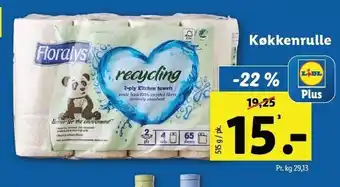 Lidl Køkkenrulle tilbud