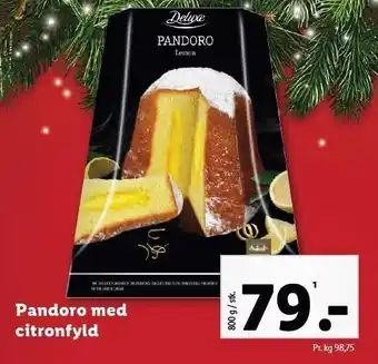 Lidl Pandoro med citronfyld tilbud