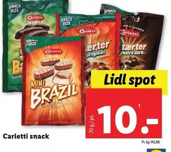 Lidl Carletti snack tilbud