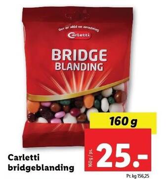 Lidl Carletti bridgeblanding tilbud