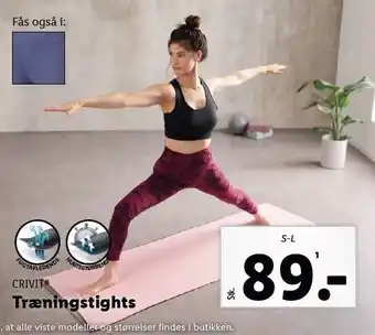 Lidl Crivit træningstights tilbud