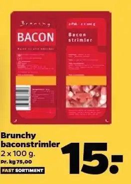 Netto Brunchy baconstrimler tilbud