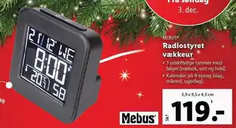 Lidl Mebus radiostyret vækkeur tilbud