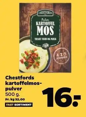 Netto Chestfords kartoffelmospulver tilbud