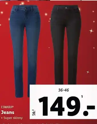 Lidl Esmara jeans tilbud