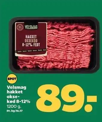 Netto Velsmag hakket oksekød 8-12% tilbud
