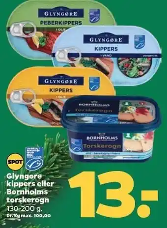 Netto Glyngøre kippers eller bornholms torskerogn tilbud
