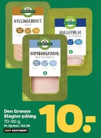 Netto Den grønne slagter pålæg tilbud