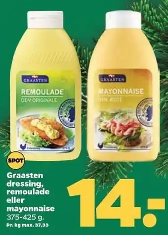 Netto Graasten dressing, remoulade eller mayonnaise tilbud
