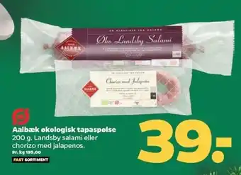 Netto Aalbæk økologisk tapaspølse tilbud