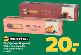 Tim's julesmåkagedej