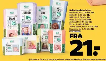 Netto Hello sensitive bleer tilbud