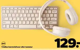 Trådløs høretelefoner eller tastatur