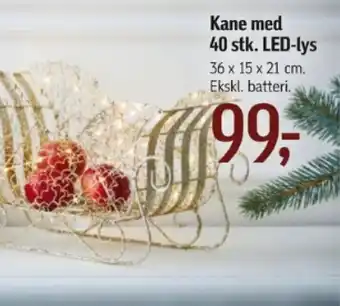 Kane med 40 stk. LED-lys
