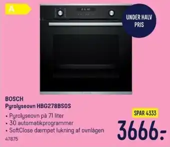 Bosch Pyrolseovn HBG278BS0S