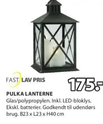 JYSK PULKA LANTERNE tilbud