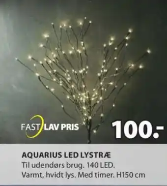 JYSK AQUARIUS LED LYSTRÆ tilbud
