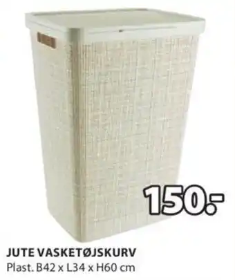 JYSK JUTE VASKETØJSKURV tilbud