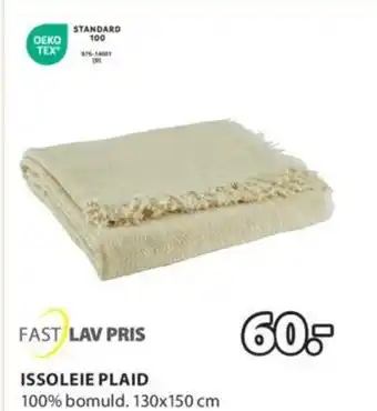 JYSK ISSOLEIE PLAID tilbud