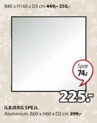 JYSK ILBJERG SPEJL tilbud