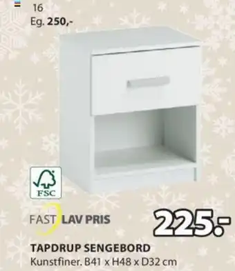 JYSK TAPDRUP SENGEBORD tilbud