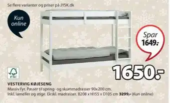 VESTERVIG KØJESENG