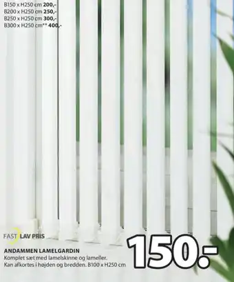 JYSK ANDAMMEN LAMELGARDIN tilbud