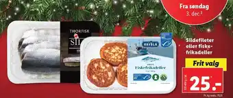 Sildefileter eller fiske- frikadeller