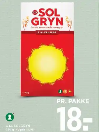 MENY OTA SOLGRYN tilbud