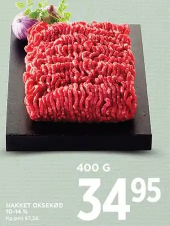 MENY HAKKET OKSEKØD 10-14 % tilbud