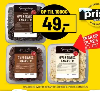 Priss Spangsberg overtræksknapper tilbud