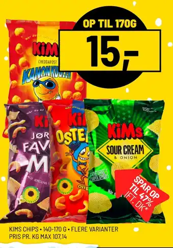 Priss Kims chips tilbud