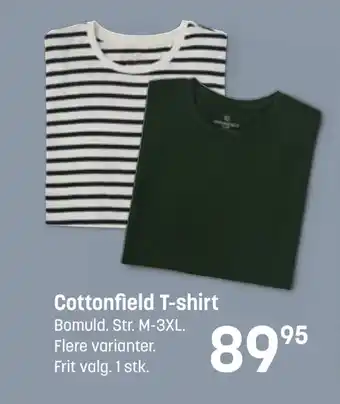 Kvickly Cottonfield t-shirt tilbud
