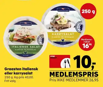 Kvickly Graasten italiensk eller karrysalat tilbud