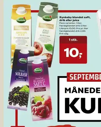 Dagli'Brugsen Rynkeby blandet saft, drik eller juice tilbud