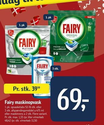 Føtex Fairy maskinopvask tilbud
