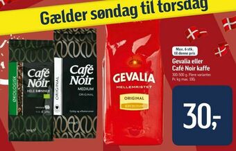 Føtex Gevalia eller Café Noir kaffe tilbud