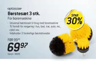 Thansen Børstesæt 3 stk tilbud