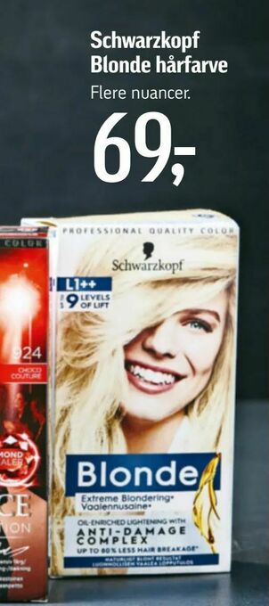 Føtex Schwarzkopf Blonde hårfarve tilbud