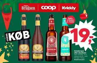 SuperBrugsen Grimbergen eller jacobsen tilbud