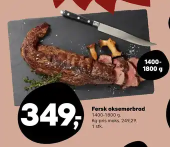 SuperBrugsen Fersk oksemørbrad tilbud