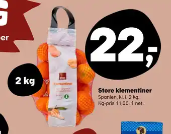 SuperBrugsen Store klementiner tilbud