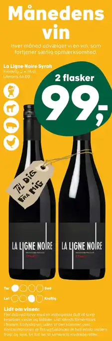 SuperBrugsen La ligne noire syrah tilbud