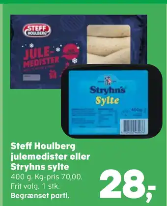 SuperBrugsen Steff houlberg julemedister eller stryhns sylte tilbud