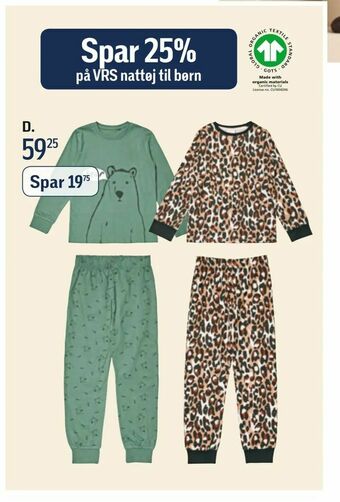 Føtex Spar 25% på VRS nattøj til børn tilbud