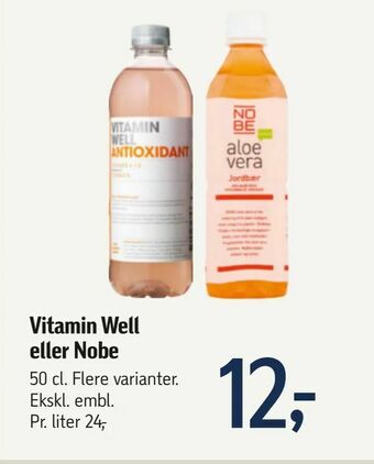 Føtex Vitamin Well eller Nobe tilbud
