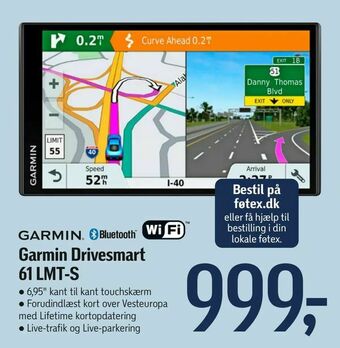 Føtex Garmin Drivesmart 61 LMT-S tilbud