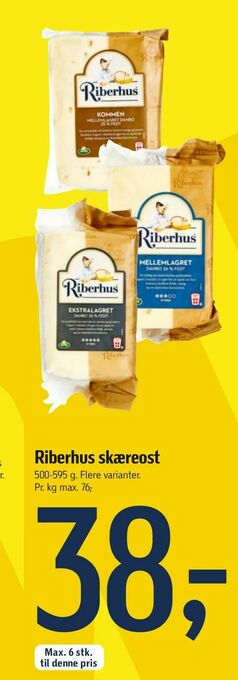 Føtex Riberhus skæreost tilbud